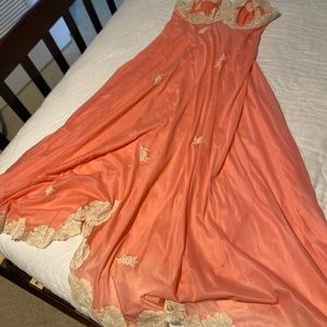 Light pink Long sexy dress